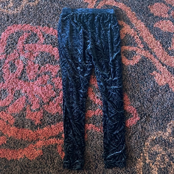 Velvet flocked leggings - Picture 2 of 4